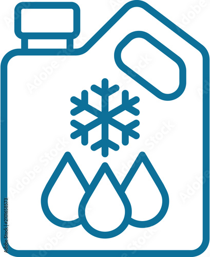 Coolant Icon Element For Design