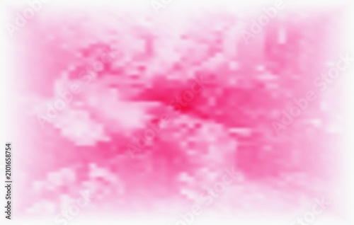 Crimson Pixel Burst, Abstract Ruby Cloud, Pixelated Passion Artwork