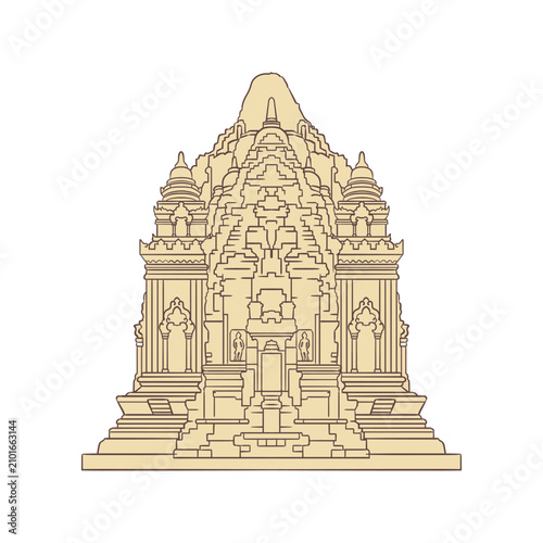 illustration of kalasan temple
