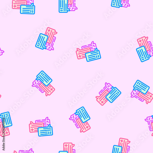Foto medical consultation cancer treatment vector seamless pattern medical consultati