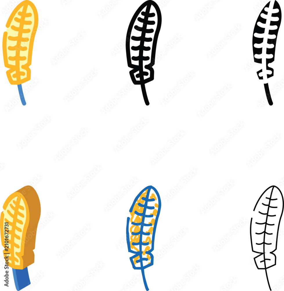 Obraz premium feather bird color icon vector. looks feather bird sign. isolated symbol illustration