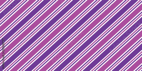 Pink purple stripes on white background. Striped diagonal pattern Vector illustration of Seamless background Christmas or winter theme Geometric pattern Background with slanted lines