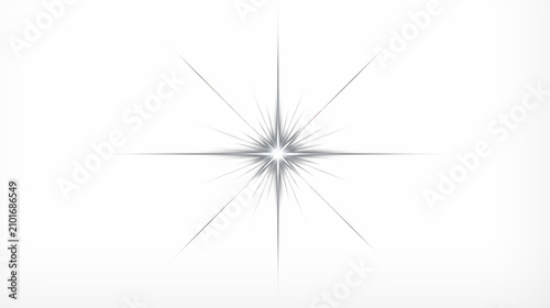 White burst shines starkly against deep black background
