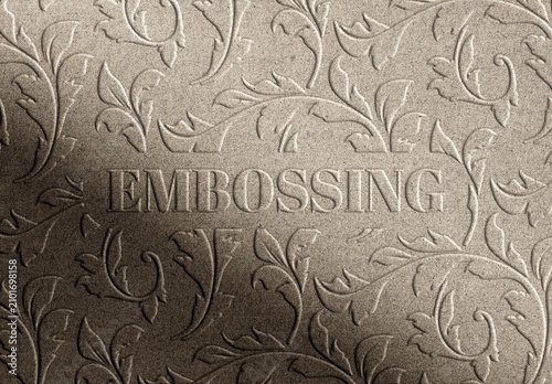 Embossed Mockup For Branding And Product Design