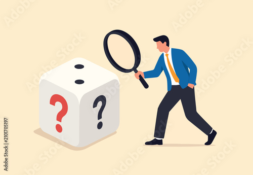 Canvastavla Random or chance to win, gamble, risk management or analyze opportunity, predict