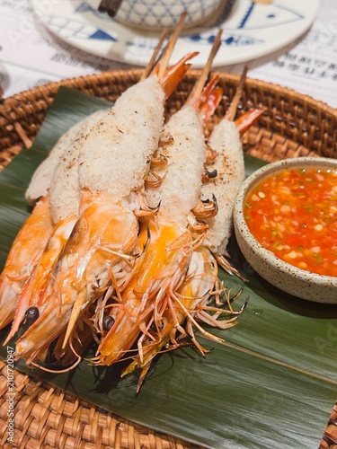 Thai Cuisine - Lemongrass Salt-Baked Shrimp