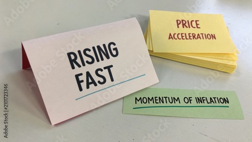 Visual Representation of Economic Concepts Including Price Acceleration and Momentum of Inflation for Educational Purposes