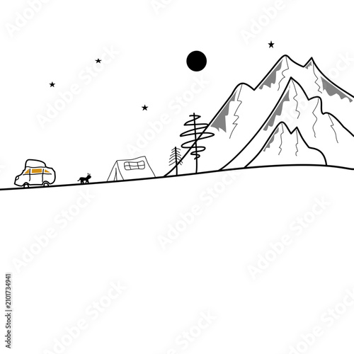 Landscape Nature and camping