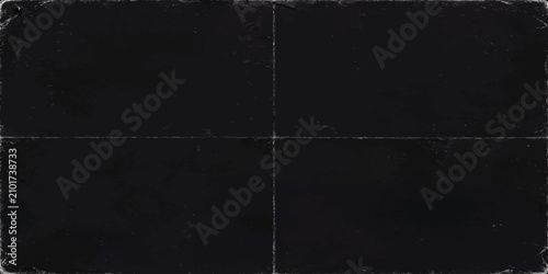Foto Square dark grungy paper background with visible fold creases distressed backgro