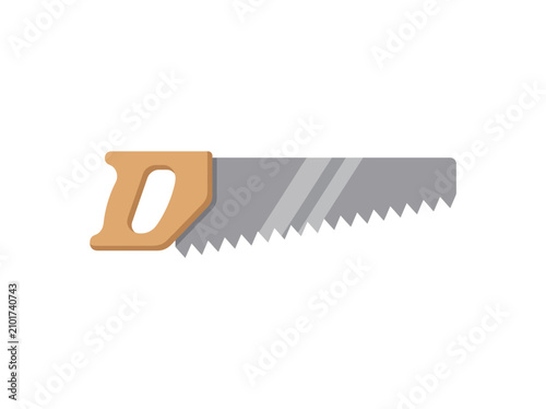 Traditional Hand Saw Icon for Carpentry and Woodworking Projects