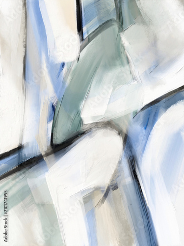 Obraz na plátně Organic abstract artwork with layered painterly textures for editorial branding