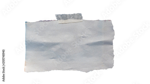 Papel rasgado con cinta adhesiva aislado sobre fondo transparente para notas, collage y diseño gráfico