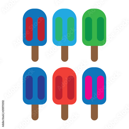 Chocolate ice cream vector