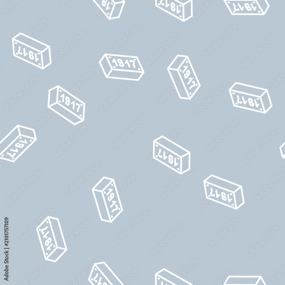 Fototapeta premium old brick line seamless pattern old brick thin line illustration