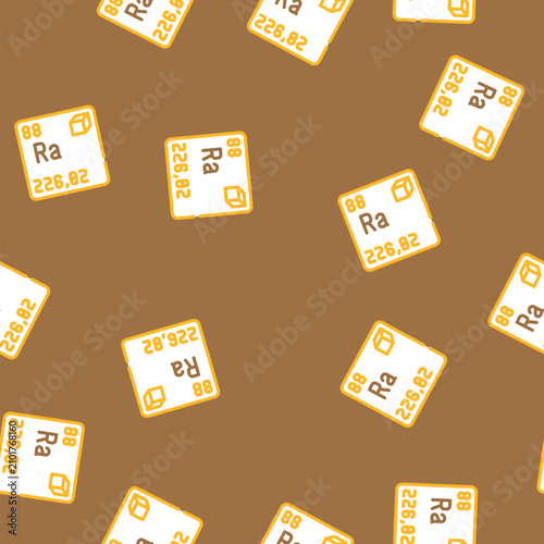 Obraz na plátně radium chemical element vector seamless pattern radium chemical element sign ill