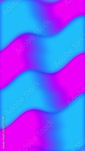 Abstract Blue and Magenta Color Gradient Waves Flowing Smoothly Across the Screen