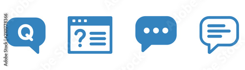Fotografie Chat and messaging icon set
