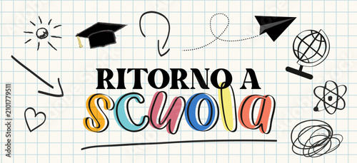 Tableau sur toile Ritorno a scuola