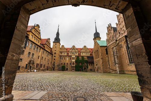 View of Merseburg Castle in Germany.