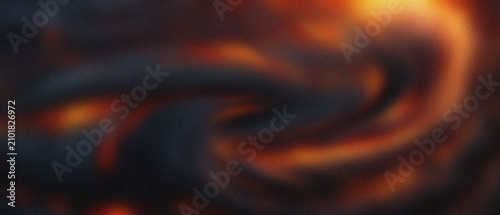 Slika na platnu Subterranean depths undulate with incandescent granular diffusion, interweaving