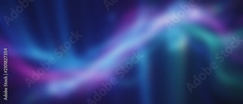 Canvas Print Subtle grainy texture reveals fluid cosmic light undulations, blending profound indigo, soft magenta, and serene cyan hues