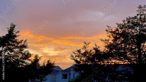 sunset in the mountains
