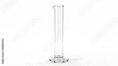 Glass Graduated Cylinder White Abstract Visual Background with Clean Commercial Design Style Featuring Gradient, Texture, Wallpaper with Digital