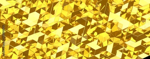 Luxurious golden geometric ...