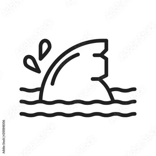 Photography Shark Fin Icon