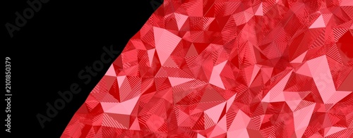 Abstract red geometric patt...