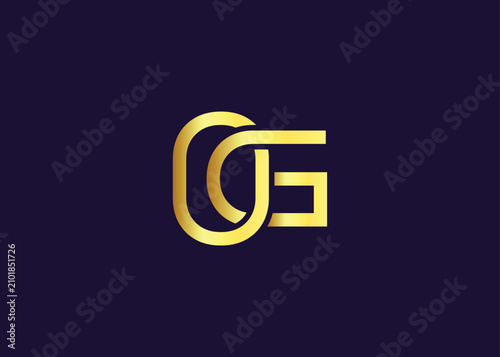 Luxury Gold OG Monogram Logo design. Luxury Minimalist Corporate Branding And Identity Design For Business