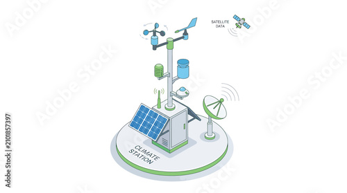 Solar Powered Communication Relay Station Equipment.