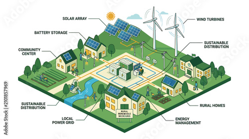 Sustainable Community Eco Friendly Housing.