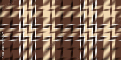 Cuadro en lienzo Autumn Coffee Tartan