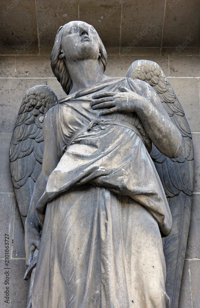 Fototapeta premium Archangel Michael, Madeleine church in Paris