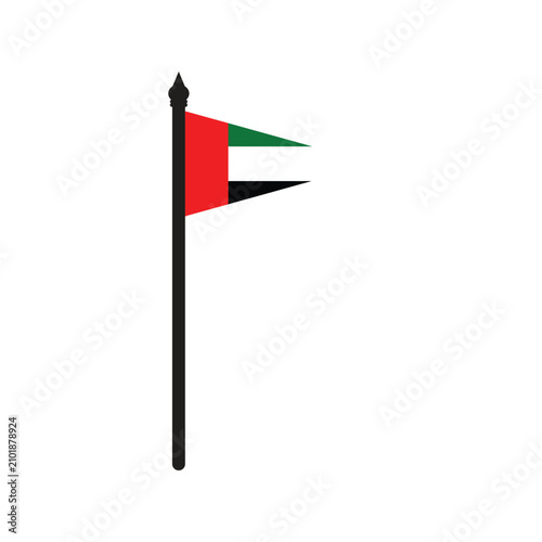 Tableau sur toile Illustration of the Palestinian flag