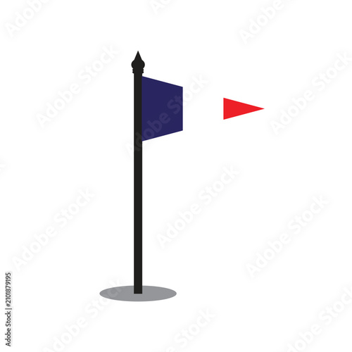 Cuadro en lienzo Illustration of the French flag