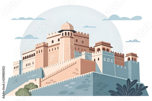 Kumbhalgarh Fort  massive fortress walls.
