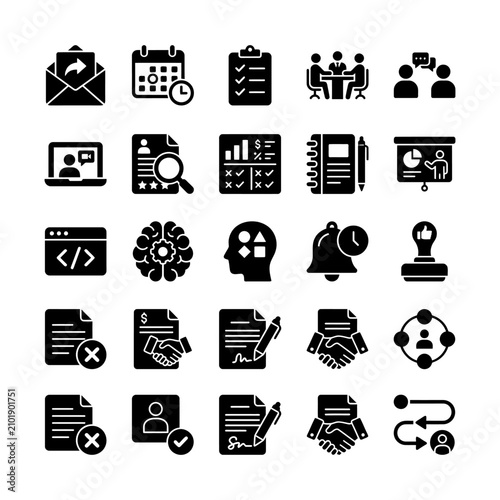 Fotografía Business icons for technology and communication.