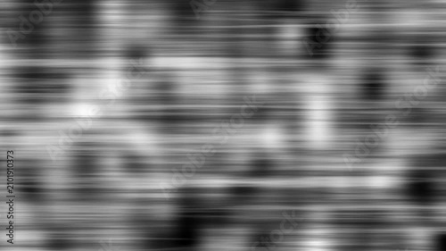 Abstract motion blur background with horizontal lines in shades of black white and grey for modern design projects