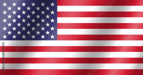 Fotografie The official national flag of the United States of America