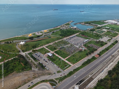 Beautiful Aerial Perspective of Samsun’s Vibrant City Center and Waterfront