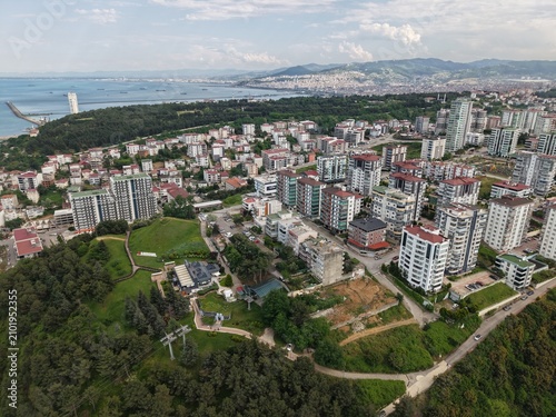 Beautiful Aerial Perspective of Samsun’s Vibrant City Center and Waterfront