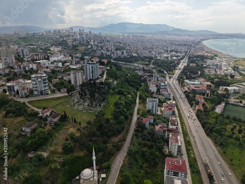 Beautiful Aerial Perspective of Samsun’s Vibrant City Center and Waterfront