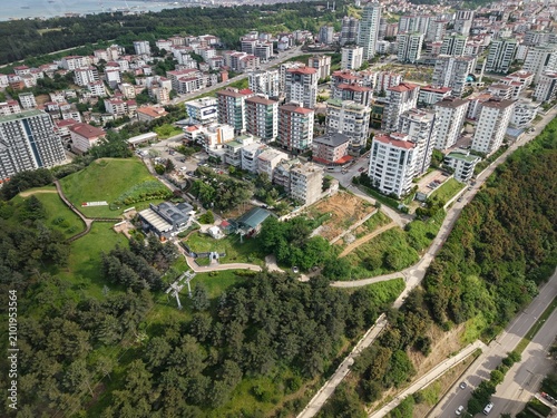 Beautiful Aerial Perspective of Samsun’s Vibrant City Center and Waterfront