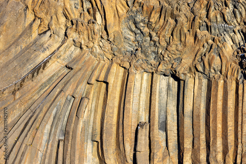 Canvas-taulu Basalt columns at Aldeyjarfoss waterfall, Iceland