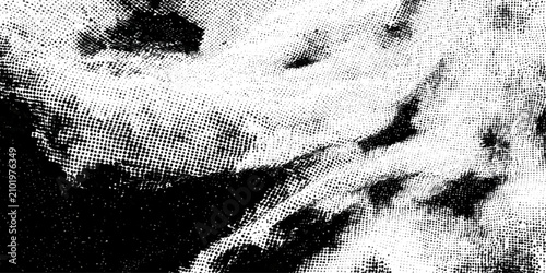 Photos Black and white abstract halftone texture with dots and shading effects