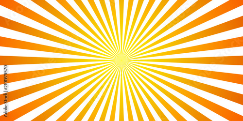 Photos Radial Sunburst Bursting with vibrant energy, this abstract radial sunburst pattern explodes outwards with warm orange and yellow hues against a crisp white background