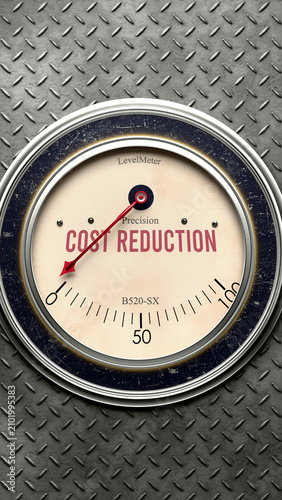 Photography Cost Reduction that hits less than zero, showing an extremely low level of cost reduction, none of it, insufficient
