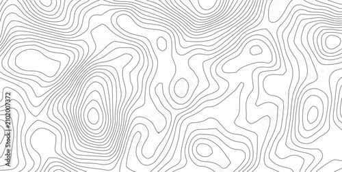 Black and white topographic map lines background pattern with topographic abstract background monochrome geography cartography topography